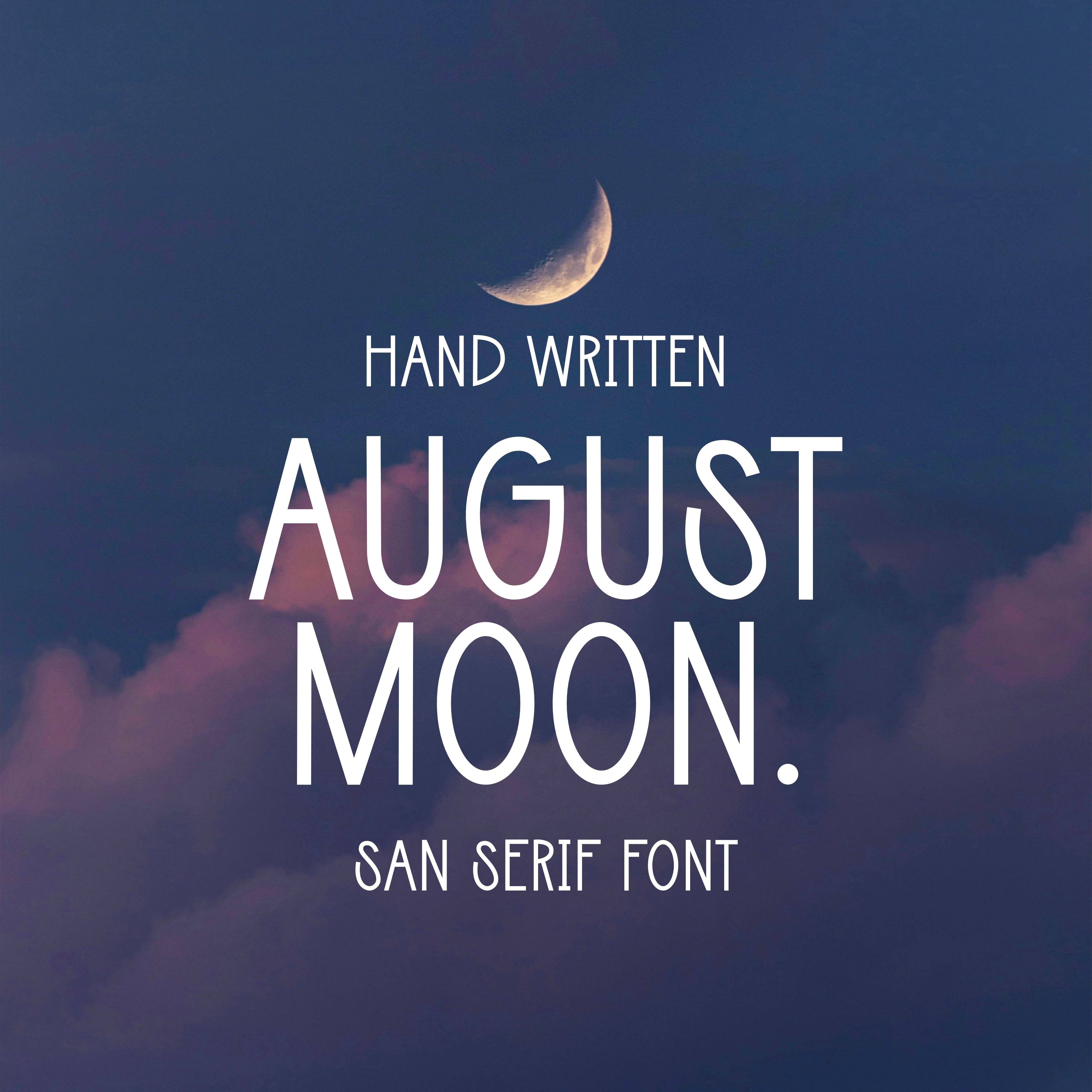 August Moon Font