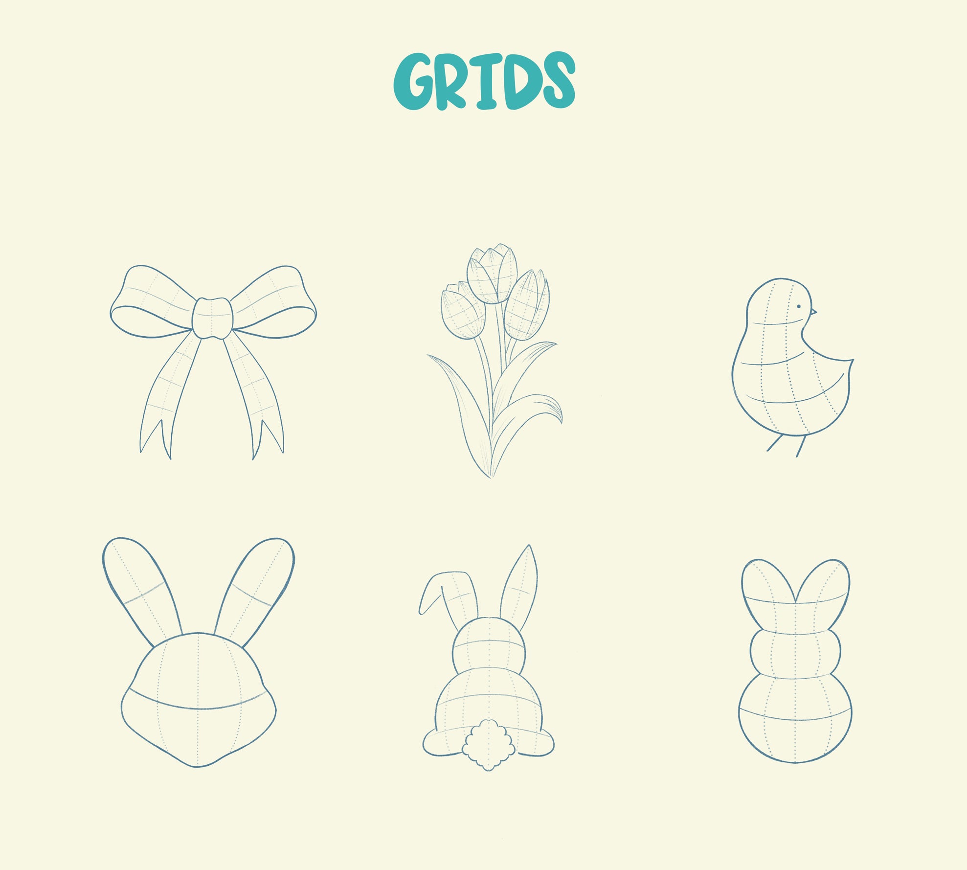 Easter Lettering Grids