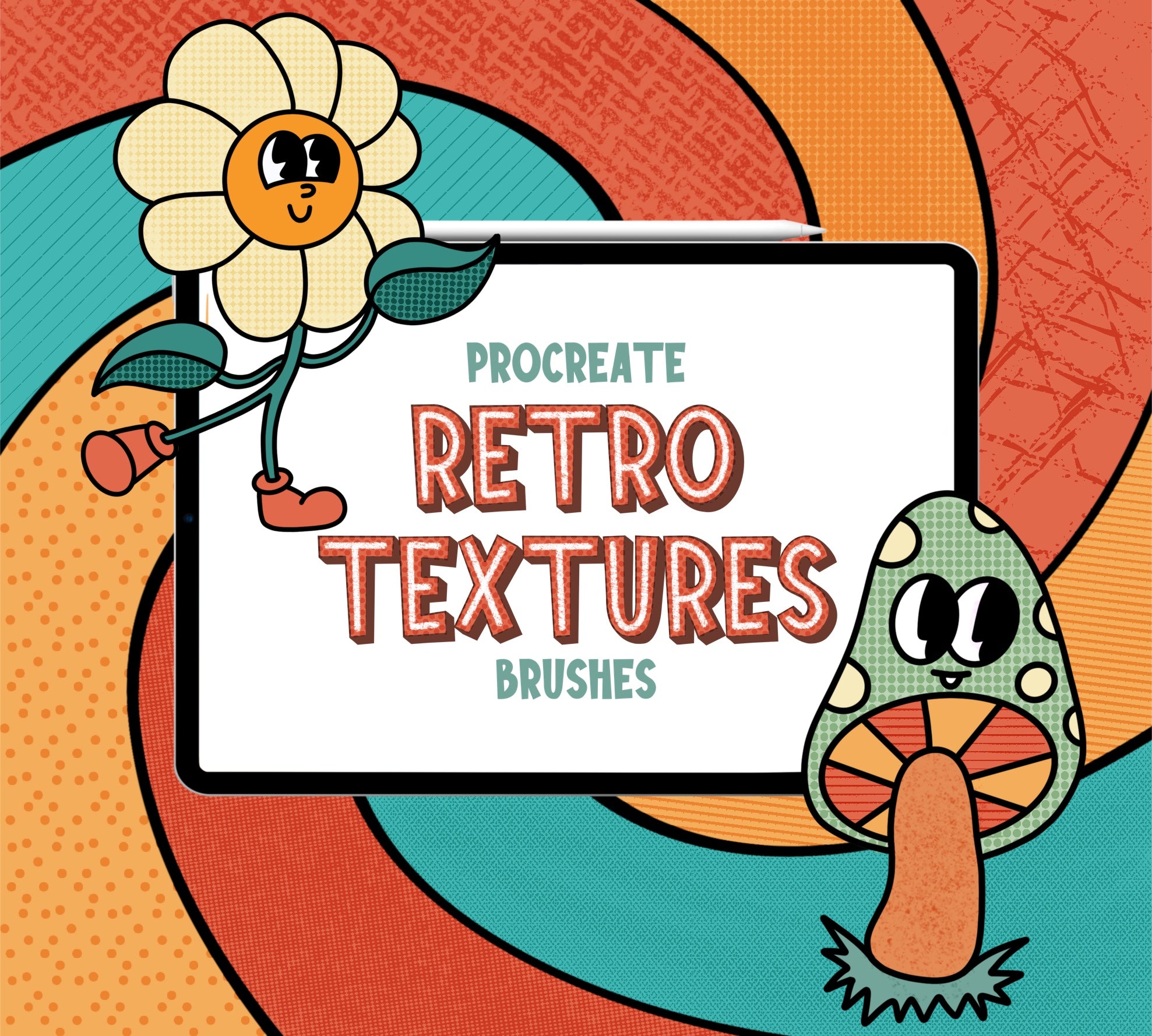 Retro Shades Texture Brush Pack