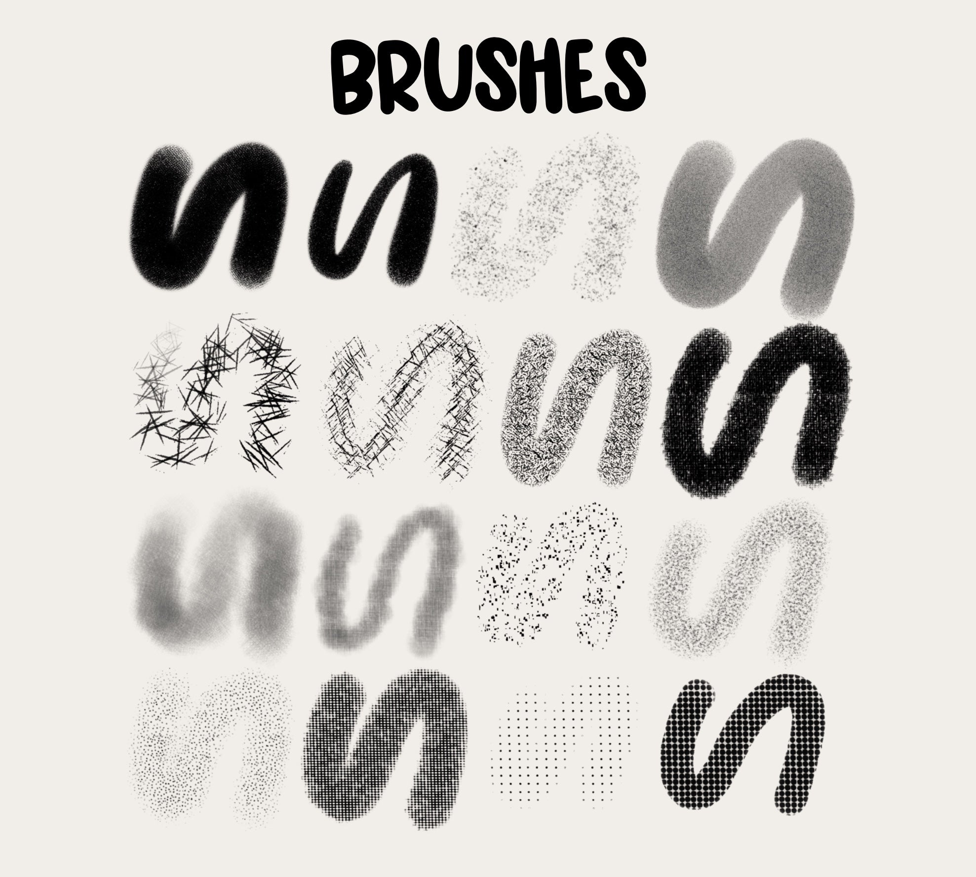 Retro Shades Texture Brush Pack