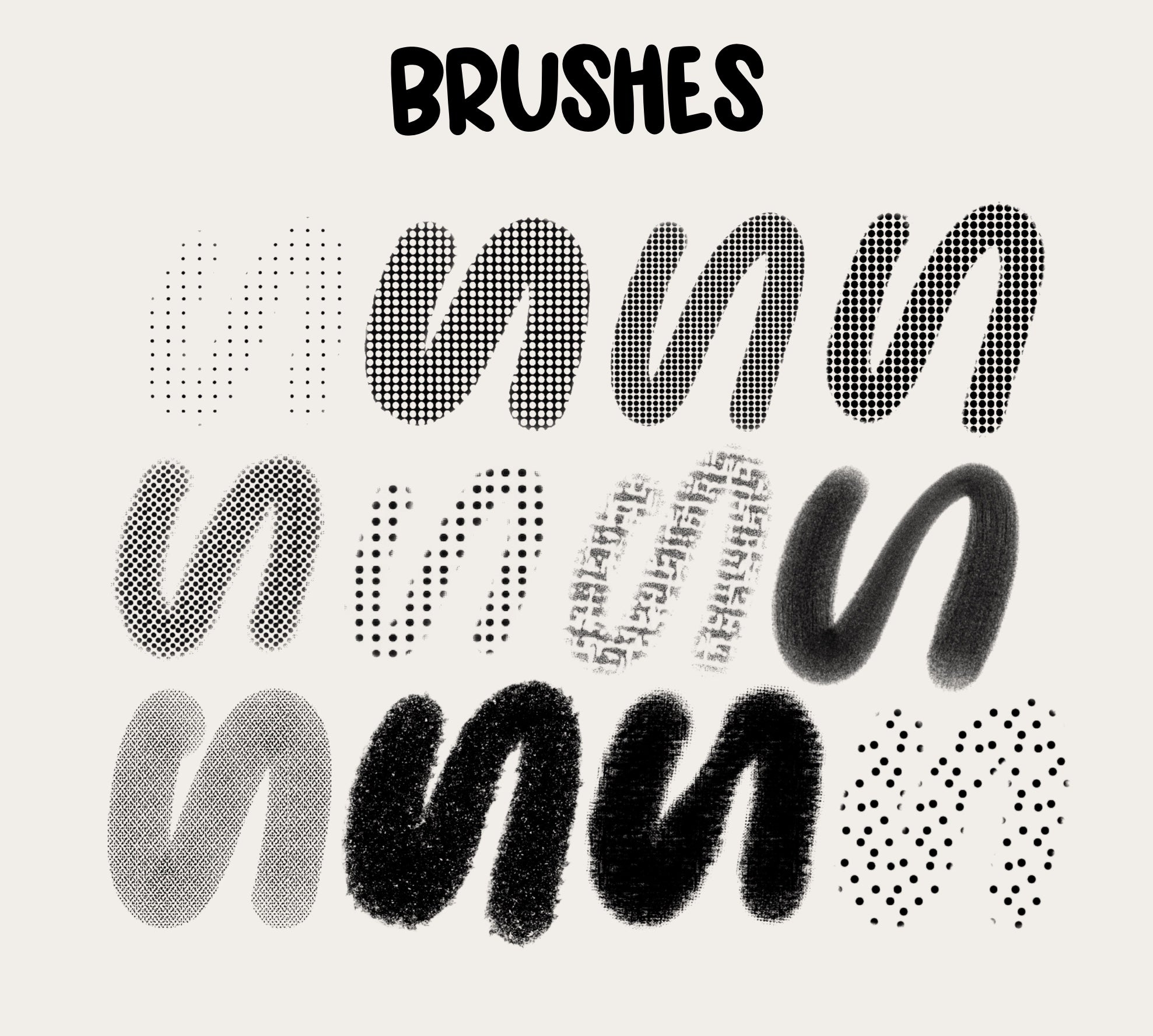 Retro Shades Texture Brush Pack