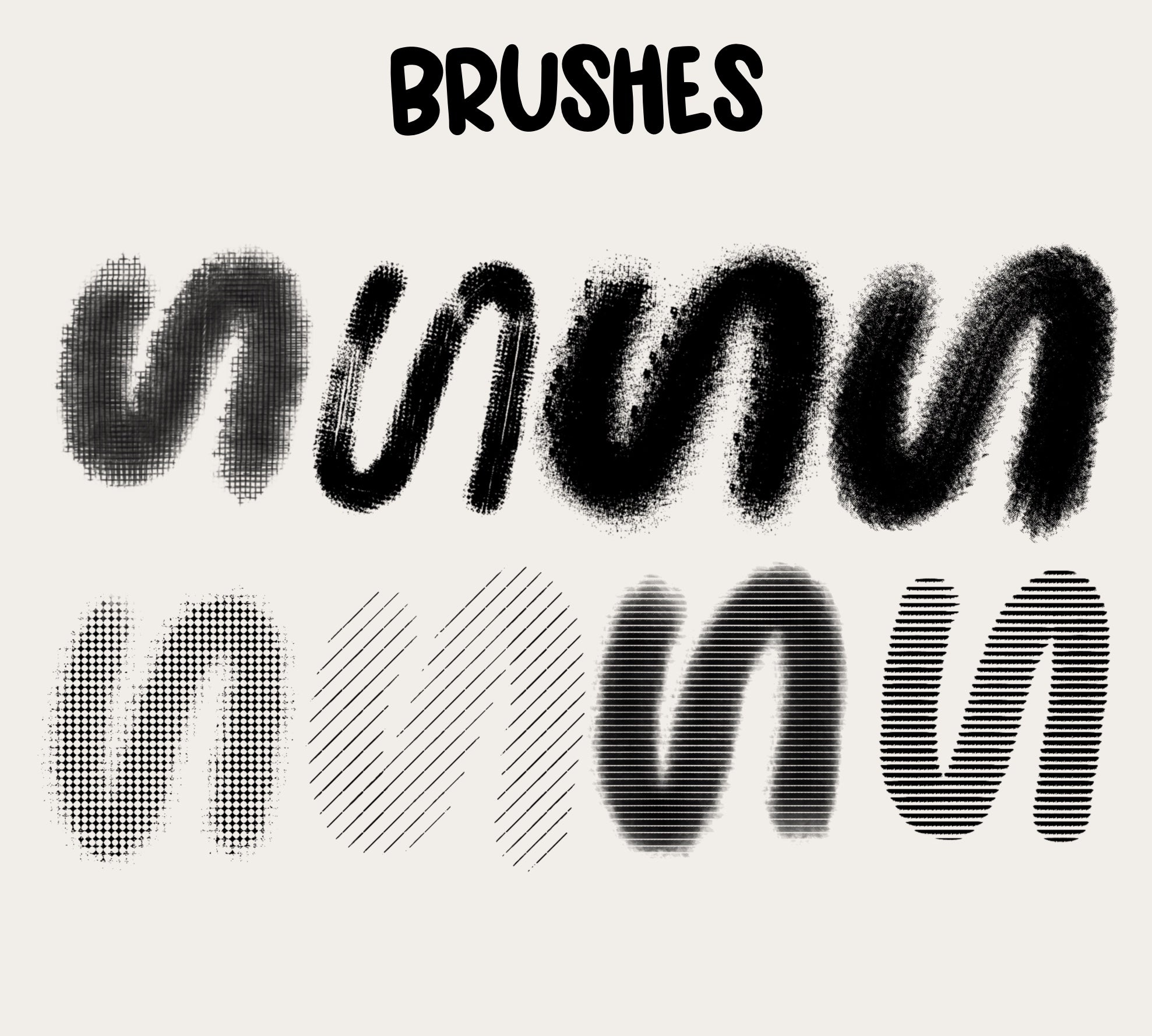 Retro Shades Texture Brush Pack