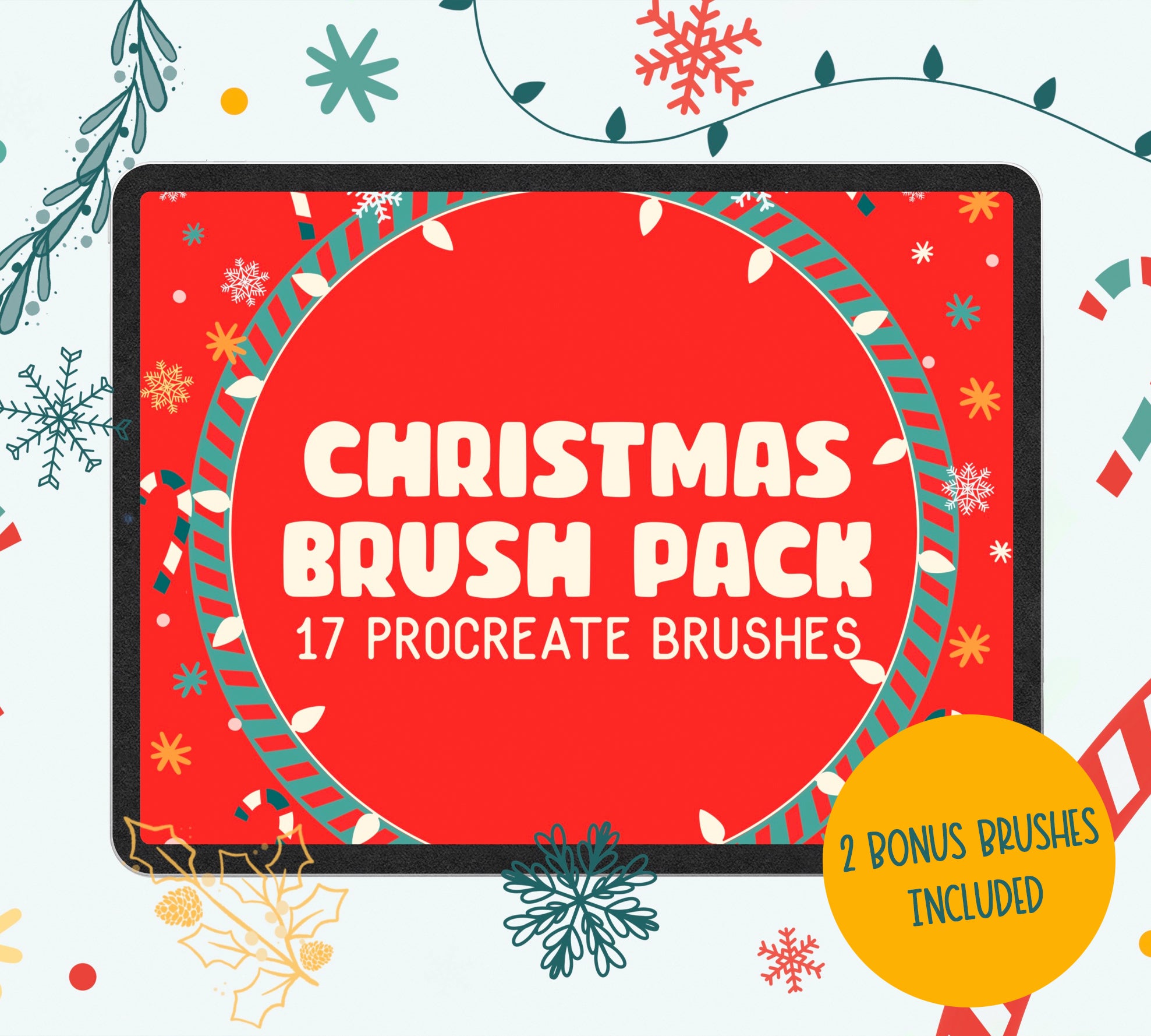 Christmas procreate brushes