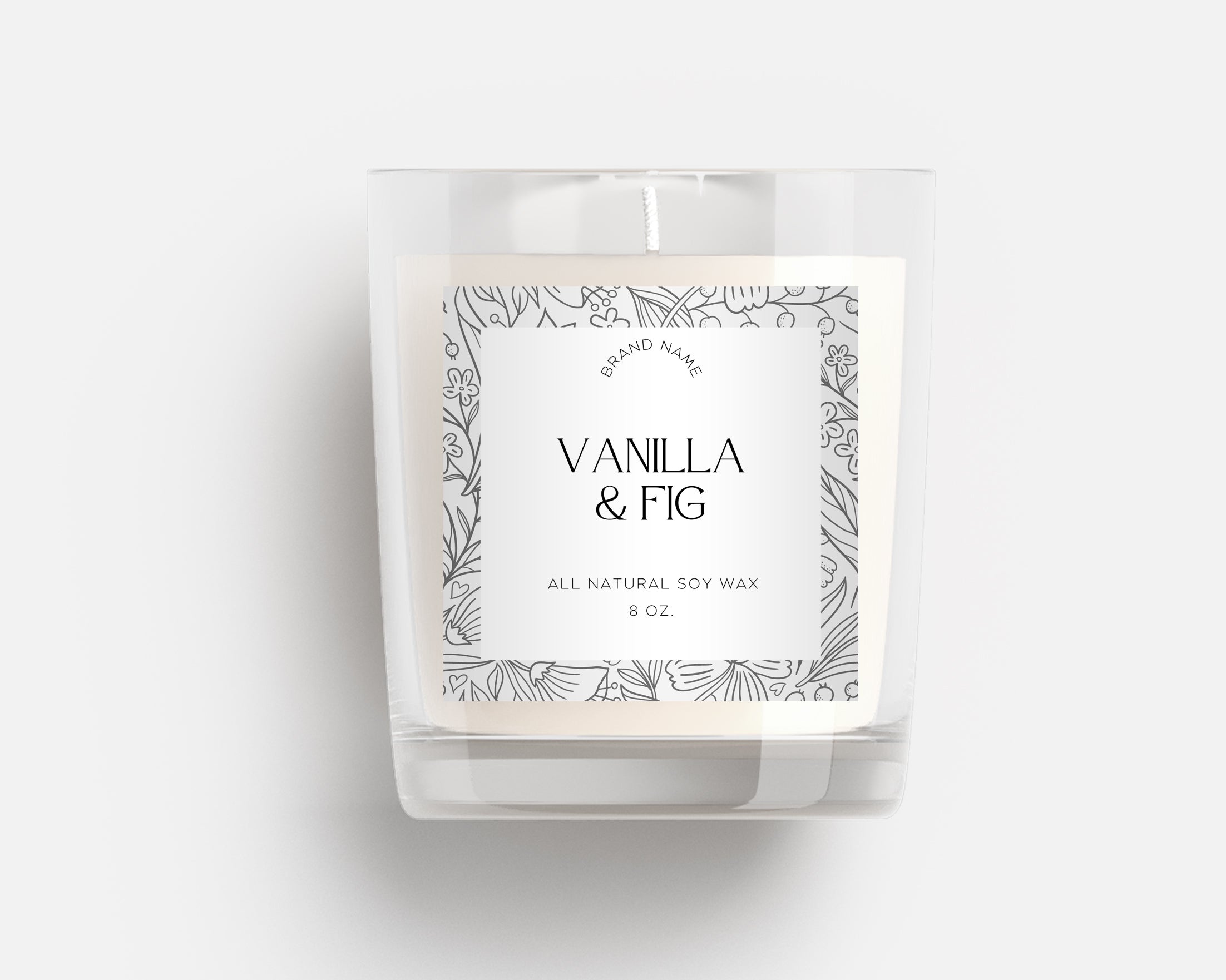 Candle label template