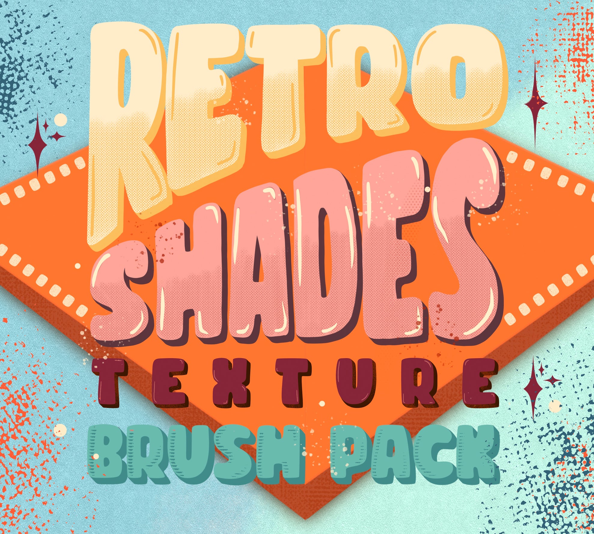Retro Shades Texture Brush Pack